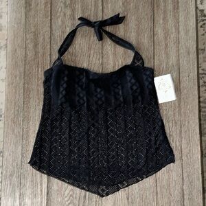 Becca Color Play Addison Handkerchief Tankini Swim Top